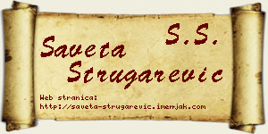 Saveta Strugarević vizit kartica